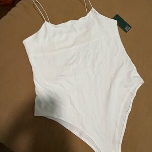 Wild Fable White Bodysuit  Spaghetti Strap Medium-NWT